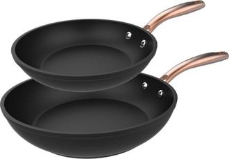Cecotec Set De Sartenes 20-24 Cm De Aluminio Forjado Con Revestimiento Antiadherente De Alta Calidad Platinum Plus Teflon Nonstick, 100 % Libre De Pfoa