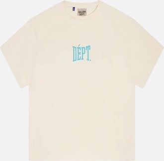 Gallery Dept. Mens Gallery Dept Gym Logo T-Shirt in Cream - Size: 38