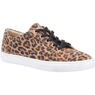 Hush Puppies Tessa Su&egrave;de Dames Leopard Sneakers