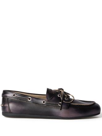 Miu Miu leather loafers - women - Leather - 35.5 - Black