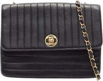 Chanel Pre-owned Mademoiselle Lambskin Shoulder Bag - Dames - Vintage Schoudertas - Zwart - ONE Size - Leer - Vintage