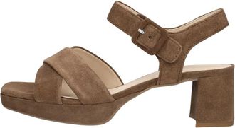 Gabor 953 Sandalen - Dames - Sandalen met hakken - Bruin - 40 1/2 EU - Schoenen