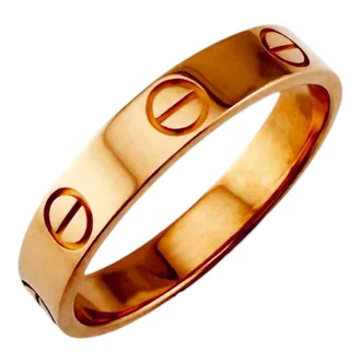 Cartier Love Pink Gold (18K) Band Ring (Pre-Owned)