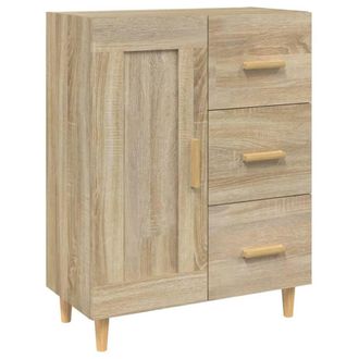 Berkfield Home Sideboard Sonoma Oak 69.5x34x90 cm Engineered Wood in Light Tan