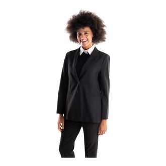 Marella Dames, Jassen, Zwart, Maat: M Leer