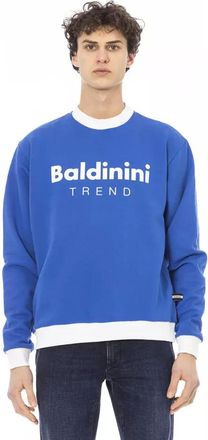 Baldinini Blue Cotton Men Mens Sweater