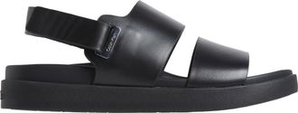 Calvin Klein Platte sandaal Eyel - Dames - Sandalen - Zwart - 38 EU - Leer - Schoenen