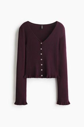 H&M Cardigan mit Volants - Pink