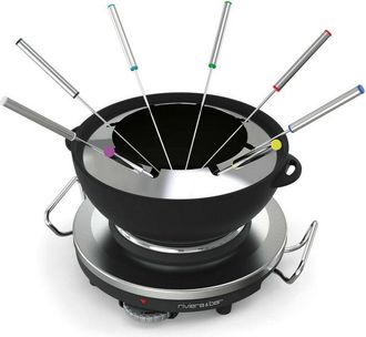 Riviera & Bar Fondue Y Estufa El&eacute;ctrica 1000w 8 Tenedores - Qfd340 Riviera&bar