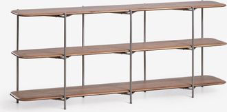 Sklum Estanter&iacute;a En Madera De Mango Y Acero Inoxidable Vimara Sklum 180 X 75 Cm