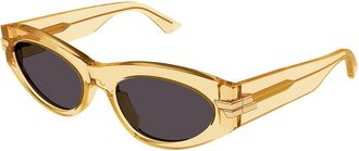 Bottega Veneta BV1189S 004 Womens Sunglasses Yellow Size 53