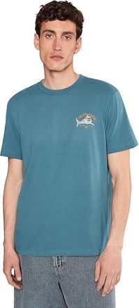Salty Crew Lurking Short Sleeve T-Shirts Mens T Shirt Slate : 2XL, Cotton