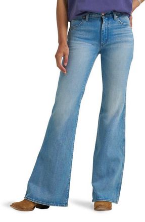 Wrangler 70s High Rise Flare Jeans in Soft Ocean at Nordstrom, Size 25 X 32
