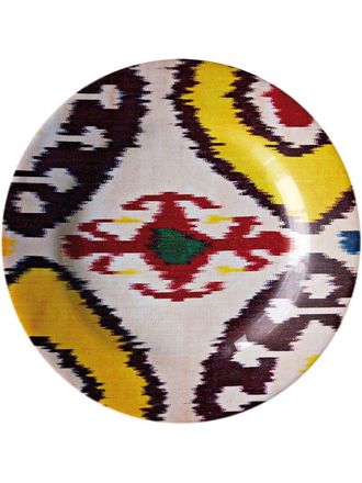 Les-Ottomans Ikat ceramic plate (19cm) - unisex - ceramic - One Size - White