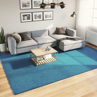 vidaXL Alfombra De Pelo Corto Oviedo Turquesa 240x340 Cm Vidaxl