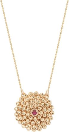 Officina Bernardi 18kt yellow gold medium Mimosa ruby necklace - women - 18kt Yellow Gold/Ruby - One Size