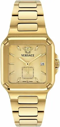 Versace Greca Edge Bracelet Watch, 38mm x 49mm in Ip Yellow Gold at Nordstrom
