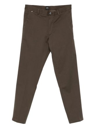 BOSS stretch-design chino trousers - Brown