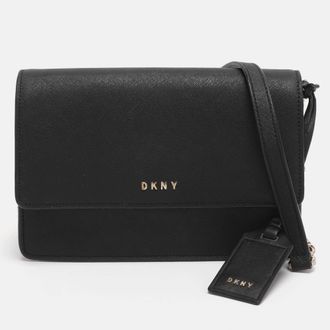 DKNY Dkny Black Leather Crossbody Bag