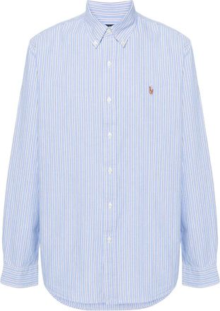 Polo Ralph Lauren striped cotton shirt - men - Cotton - S - Blue