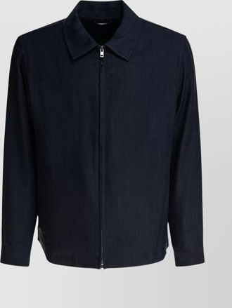 Vince long sleeve point collar side pocket jackets