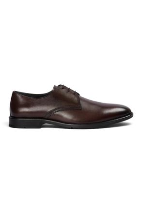 PAUL ANDREW Heren Klassieke Bruine Derby Schoenen met Gladde Neus - Henley