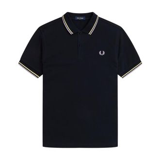 Fred Perry Hombre, Camisetas, Azul, Talla: M