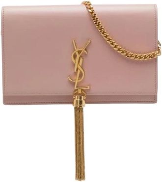 Saint Laurent Pre-owned Kate Wallet on Chain - Dames - Vintage Schoudertas - Roze - ONE Size - Leer - Vintage