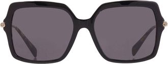 Michael Kors Quogue Dark Grey Solid Square Ladies Sunglasses MK2247U 395087 57