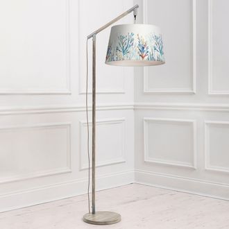 Voyage Maison Quintus Floor Lamp With Coral Quintus Lampshade in Grey