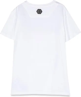 Philipp Plein Skull-Motif Cotton T-Shirt - White