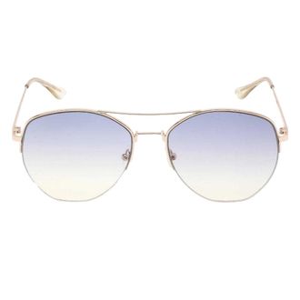 Calvin Klein Heren Rook Zonnebril (Marine/Goud)