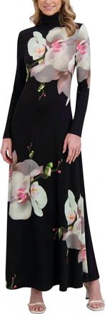 Ted Baker Turtleneck Maxi Dress In Rich Black