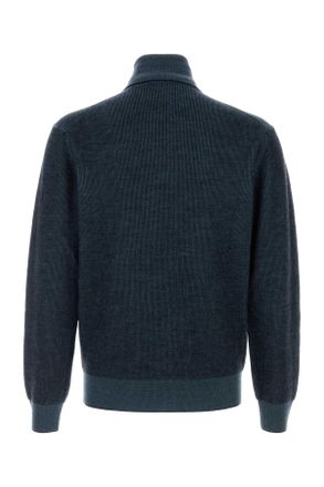 Brioni Cashmere-Wool Turtleneck Sweater - Navy