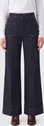 Victoria Beckham Jeans Alina a vita alta in denim con gamba larga