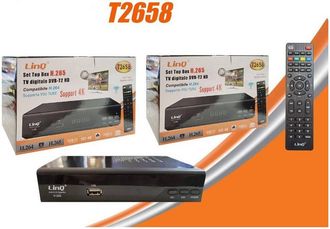 Trade Shop Trade Shop - T2 Set Top Box Dvb-t2 Hd H.265 Usb Scart Hdmi 4k T2658