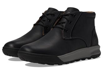 Florsheim Trail Mix Plain Toe Chukka Boot Mens Climbing Shoes Black Crazy Horse : 7.5 W (3E), Leather/Rubber