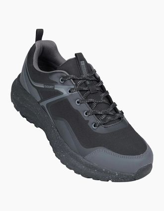 Mountain Warehouse Mens Mountain Warehouse Mens Momentum Waterproof Walking Shoes - Black - Size: 10