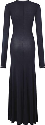 Paco Rabanne Womens Long Dress Black Viscose