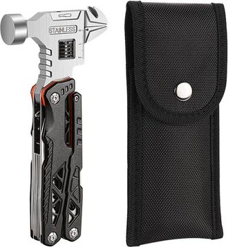 OEM Pinza Multifunzionale Da 1 Pezzo Martello Da Carpentiere Multifunzione Nero Con Guaina In Nylon Per Campeggio Ed Escursionismo Allaperto