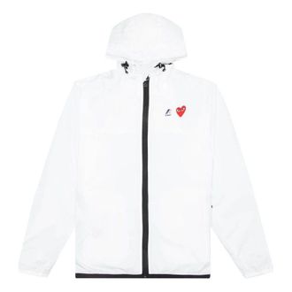 Comme Des Gar&ccedil;ons SS25 x K Way Full Zip Jacket White AZ-J501-051-3