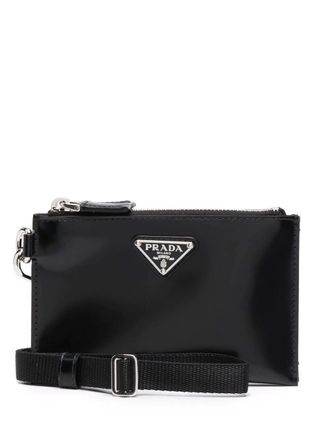 Prada Geldb&ouml;rse mit Rei&szlig;verschluss und Prada-Logoplakette