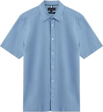 Ted Baker Zefre Regular Lichtblauw Linnen Overhemd