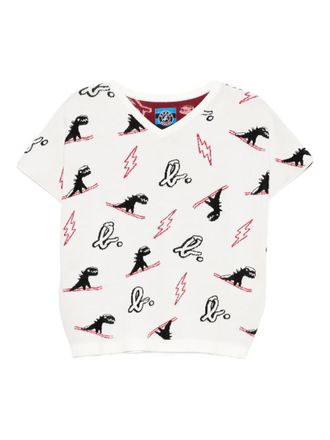 Sport b. Canotta Dino Christmas - Bianco