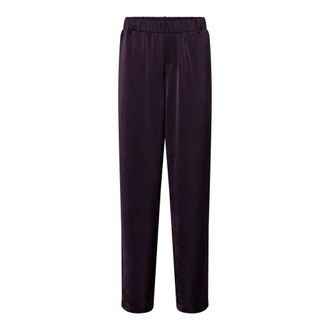 &Co Woman Rechte broek - Dames - Broeken - Paars - Maat: 3XL Satijn
