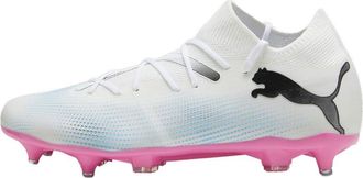 Puma Puma Men Future 7 Match Mxsg Soccer Shoes, Puma White-Puma Black-Poison Pink, 9.5 UK