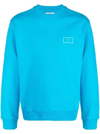 Martine Rose logo-print crew-neck sweatshirt - unisex - Cotton - S - Blue