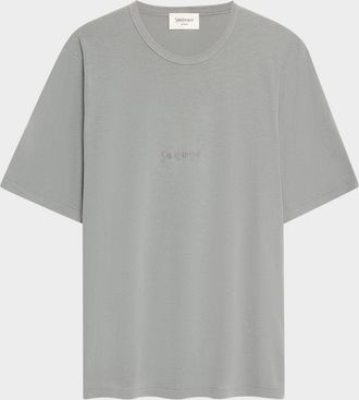 Saint Laurent Mens Basic Logo T-Shirt
