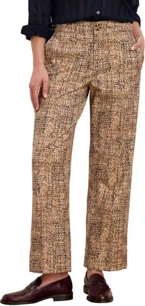 Nic+Zoe Clarendon Tweed Cuffed Pants in Neutral Multi at Nordstrom, Size 14