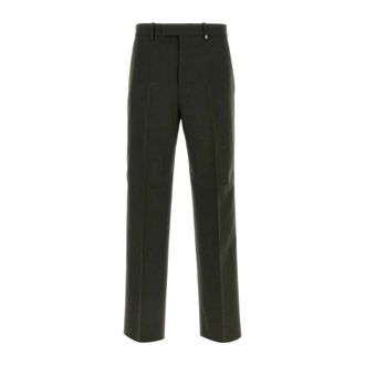 Burberry Suit Trousers, male, Green, Size: L Wool Trousers